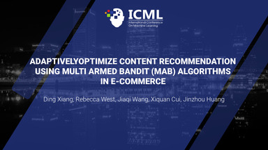 AdaptivelyOptimize Content Recommendation Using Multi Armed Bandit (MAB) Algorithms in E-commerce